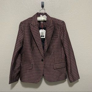Black and Red Blazer By Anne Klein